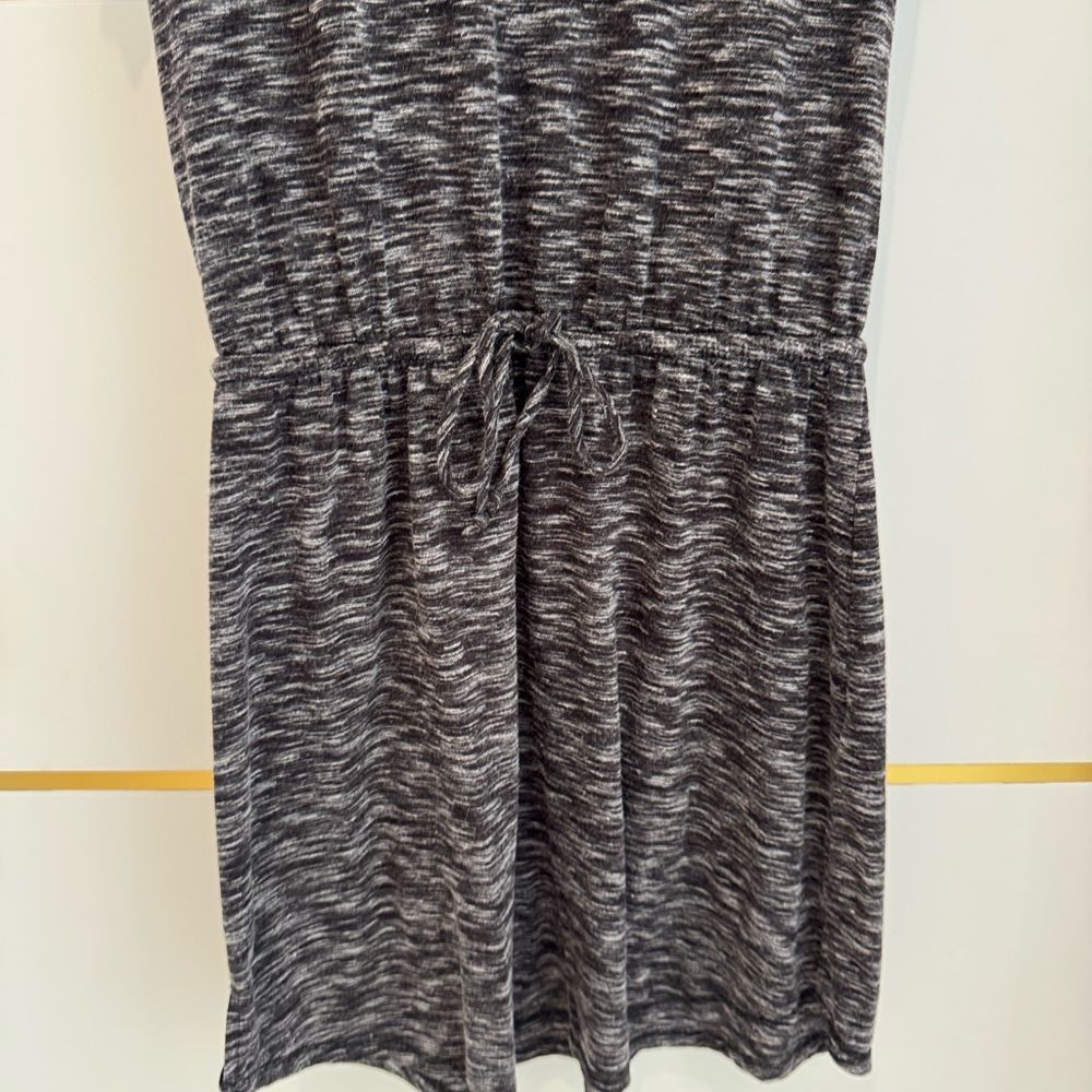 GILLIGAN & O'MALLEY heather gray short sleeve dress drawstring dress XS - Picture 5 of 9